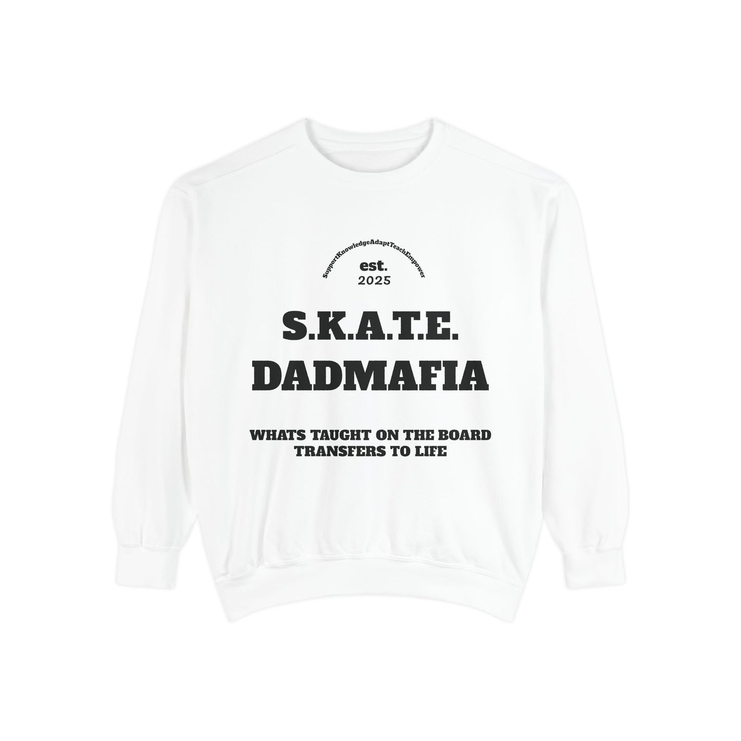 S.K.A.T.E. Dad Unisex Skateboard Sweatshirt - Dad Mafia, Streetwear Clothing, Gift for Skateboarders, Casual Fall Outfit, Unique Hoodie Alternative