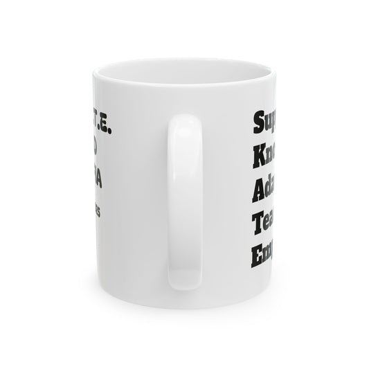 SKATE DAD MAFIA Father-Son Skater Quote Ceramic Mug, Perfect Gift for Dads, Skateboarding Lovers, Father's Day, Special Occasions, Unique Coffee Cup