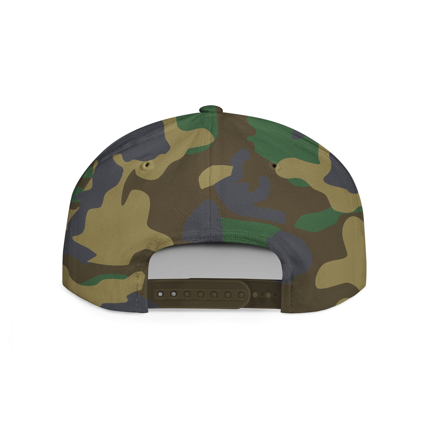 S.K.A.T.E DAD MAFIA Camo Flat Bill Snapback, Trendy Baseball Cap, Outdoor Headwear, Streetwear Accessory, Gift for Him