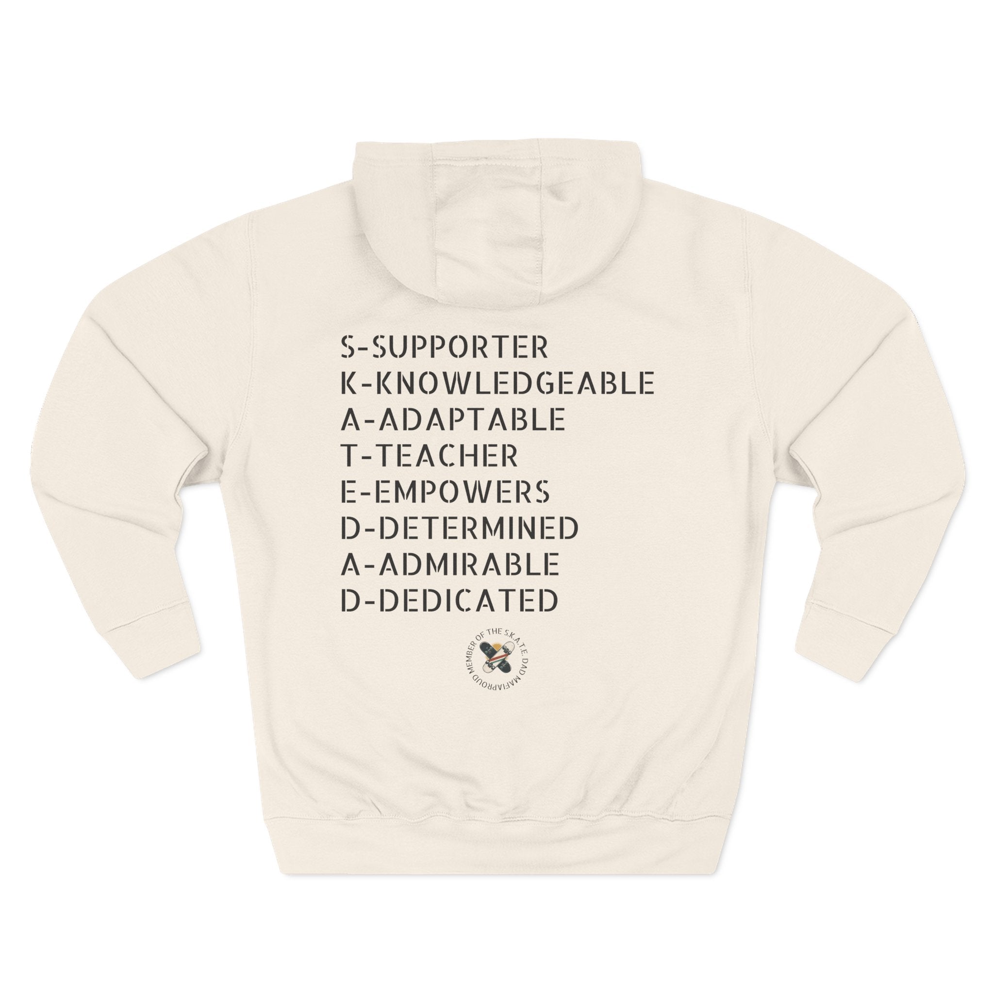 Skate Dad Hoodie – Supportive, Funny Gift for Skateboarding Parents, Perfect for Father's Day, Birthday, Casual Wear