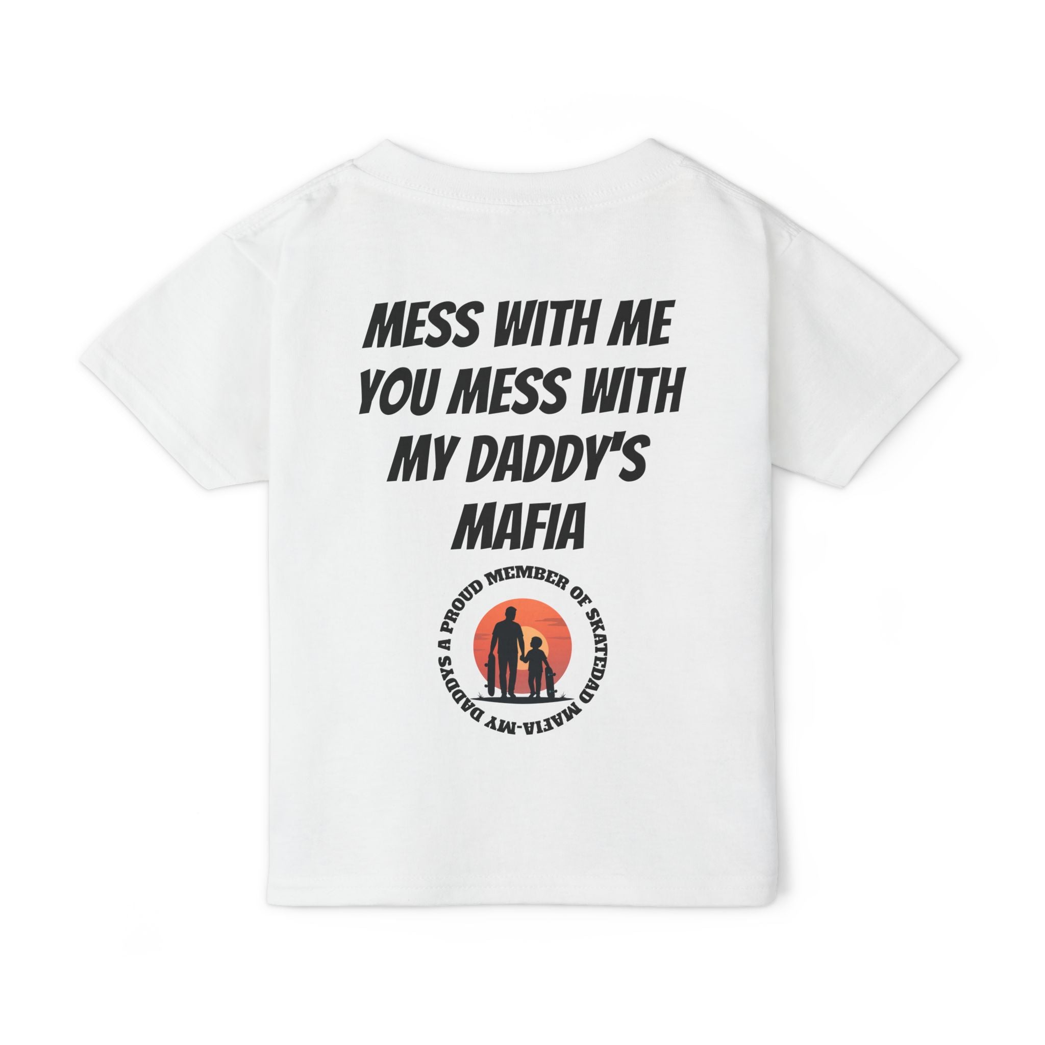Toddler T‑Shirt — “Skate Kid Mafia” Cute Skate Dad Protection Tee