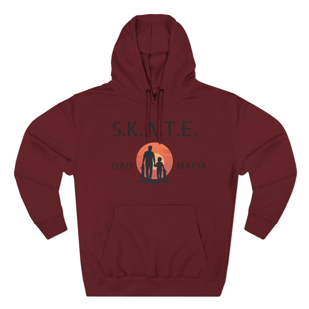 Skate Dad Hoodie – Supportive, Funny Gift for Skateboarding Parents, Perfect for Father's Day, Birthday, Casual Wear