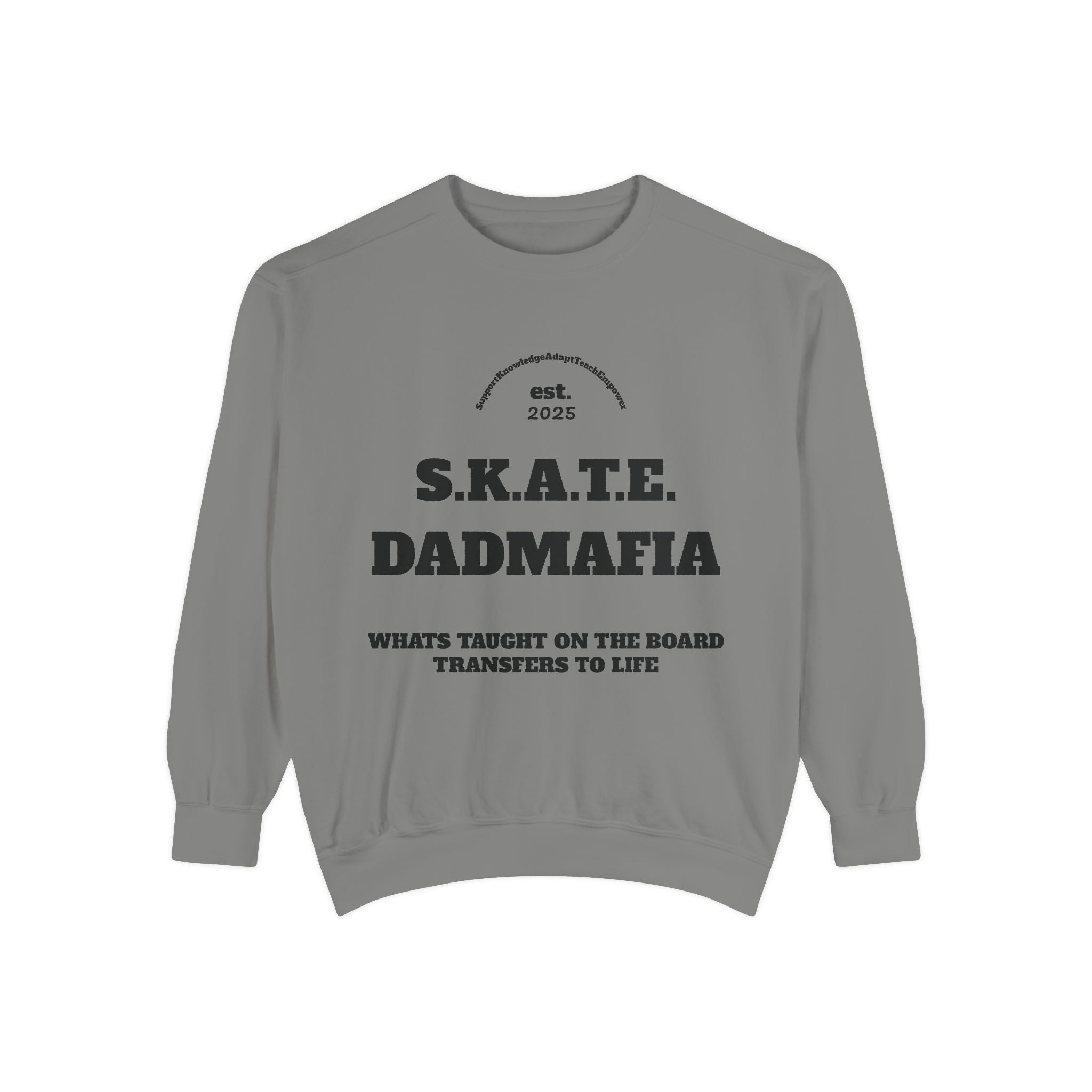 S.K.A.T.E. Dad Unisex Skateboard Sweatshirt - Dad Mafia, Streetwear Clothing, Gift for Skateboarders, Casual Fall Outfit, Unique Hoodie Alternative
