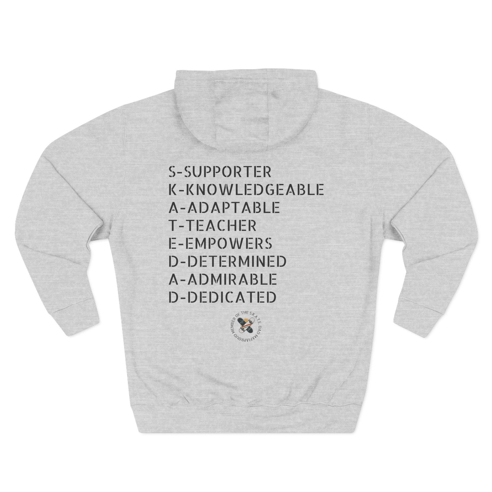 Skate Dad Hoodie – Supportive, Funny Gift for Skateboarding Parents, Perfect for Father's Day, Birthday, Casual Wear