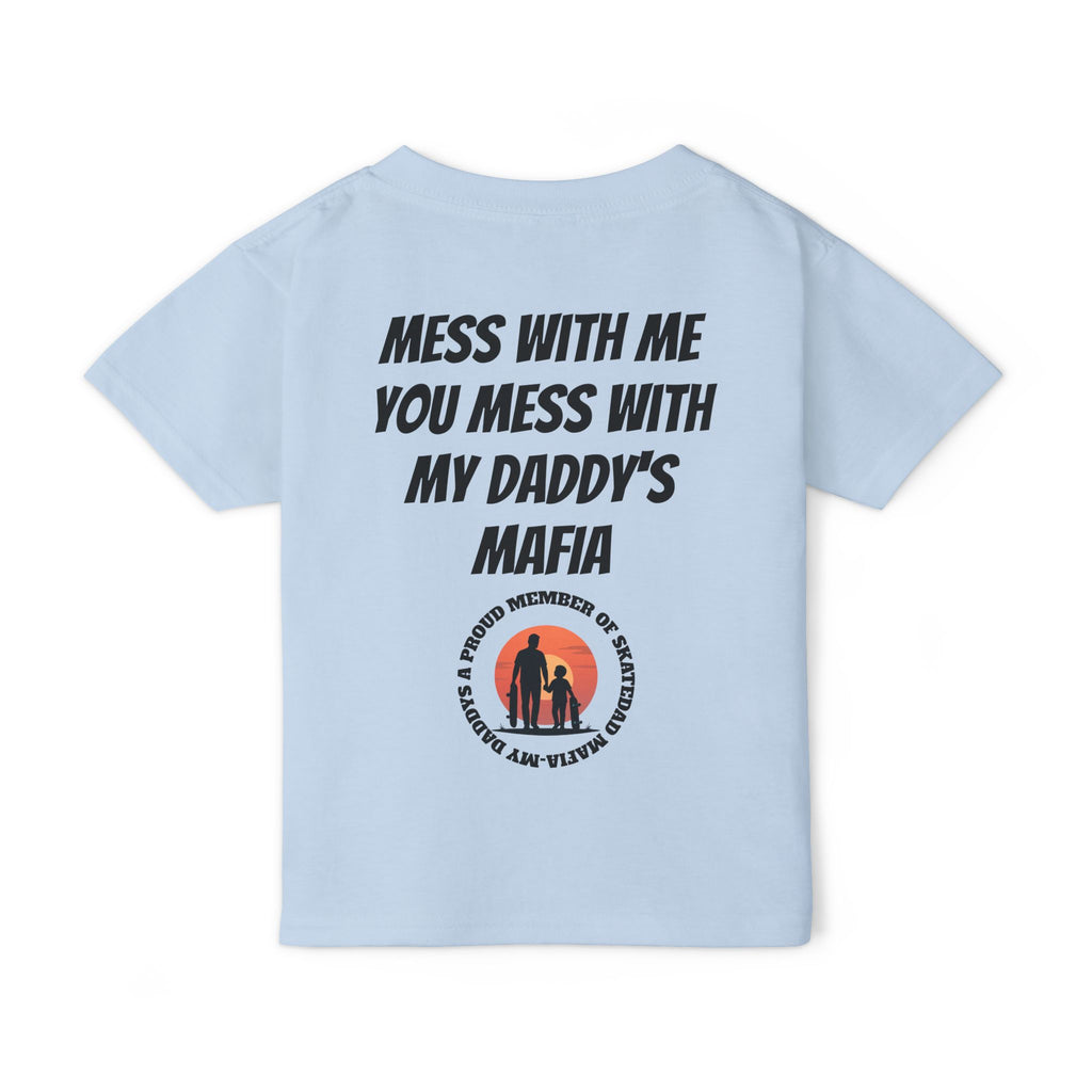 Toddler T‑Shirt — “Skate Kid Mafia” Cute Skate Dad Protection Tee