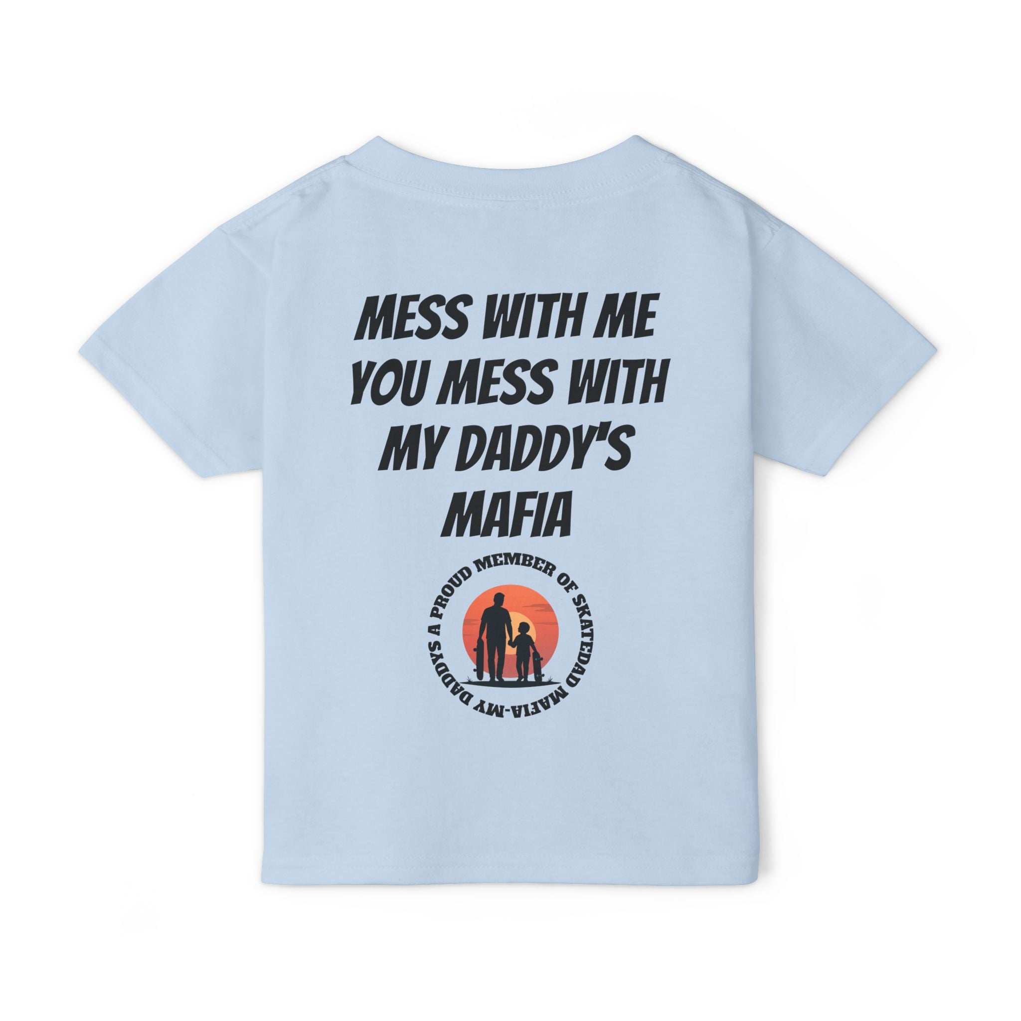 Toddler T‑Shirt — “Skate Kid Mafia” Cute Skate Dad Protection Tee