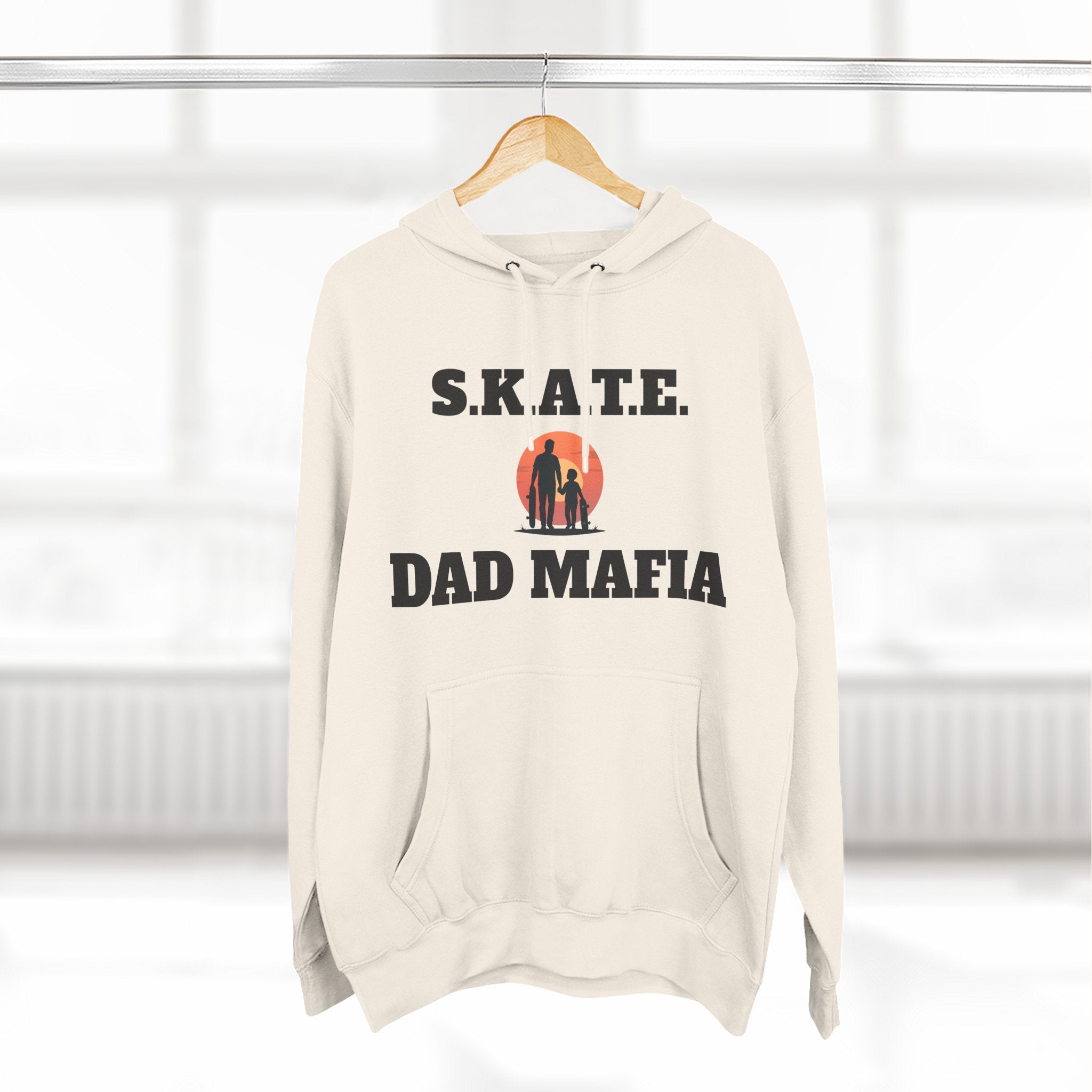Hoodie — S.K.A.T.E. Dad Mafia Skateboarding Hoodie (Supporter, Knowledgeable, Adaptable)
