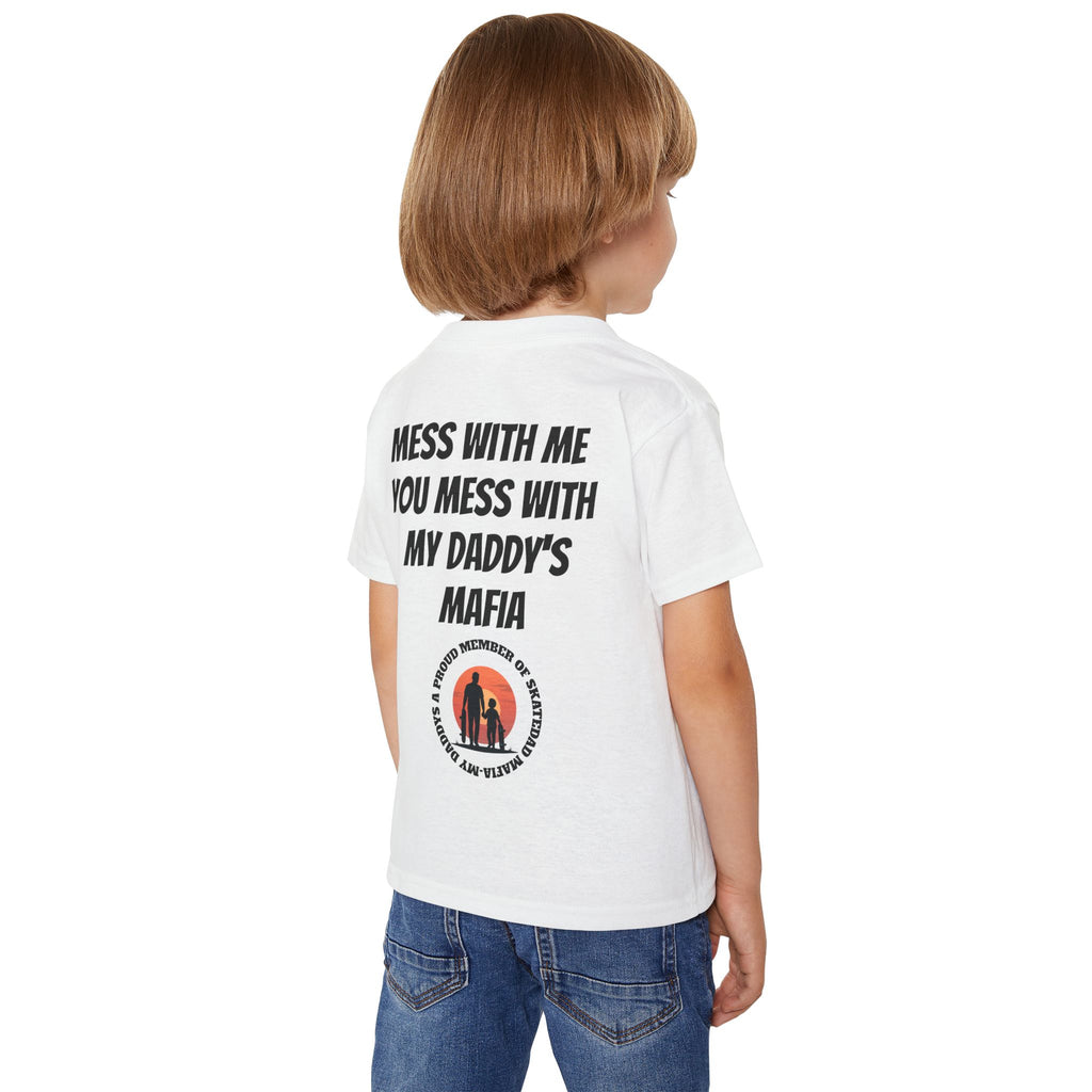 Toddler T‑Shirt — “Skate Kid Mafia” Cute Skate Dad Protection Tee