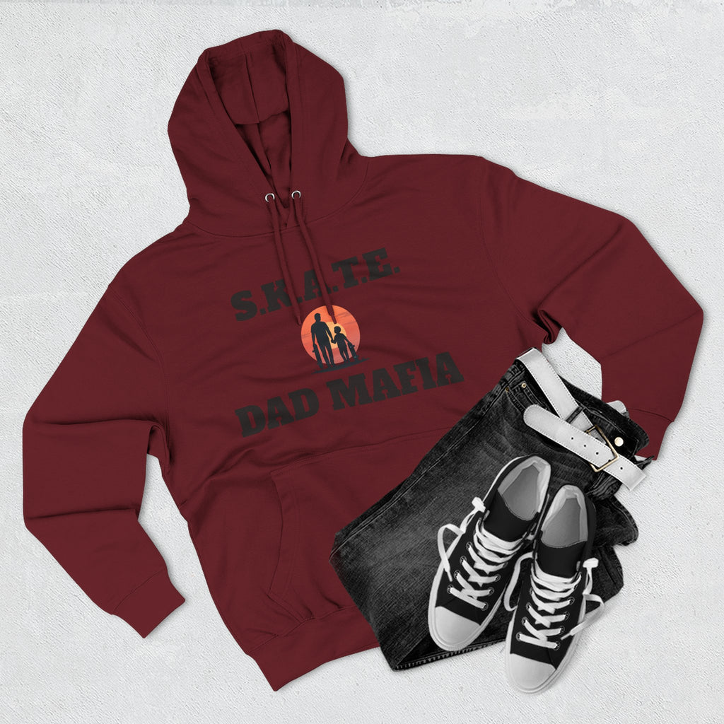 Hoodie — S.K.A.T.E. Dad Mafia Skateboarding Hoodie (Supporter, Knowledgeable, Adaptable)
