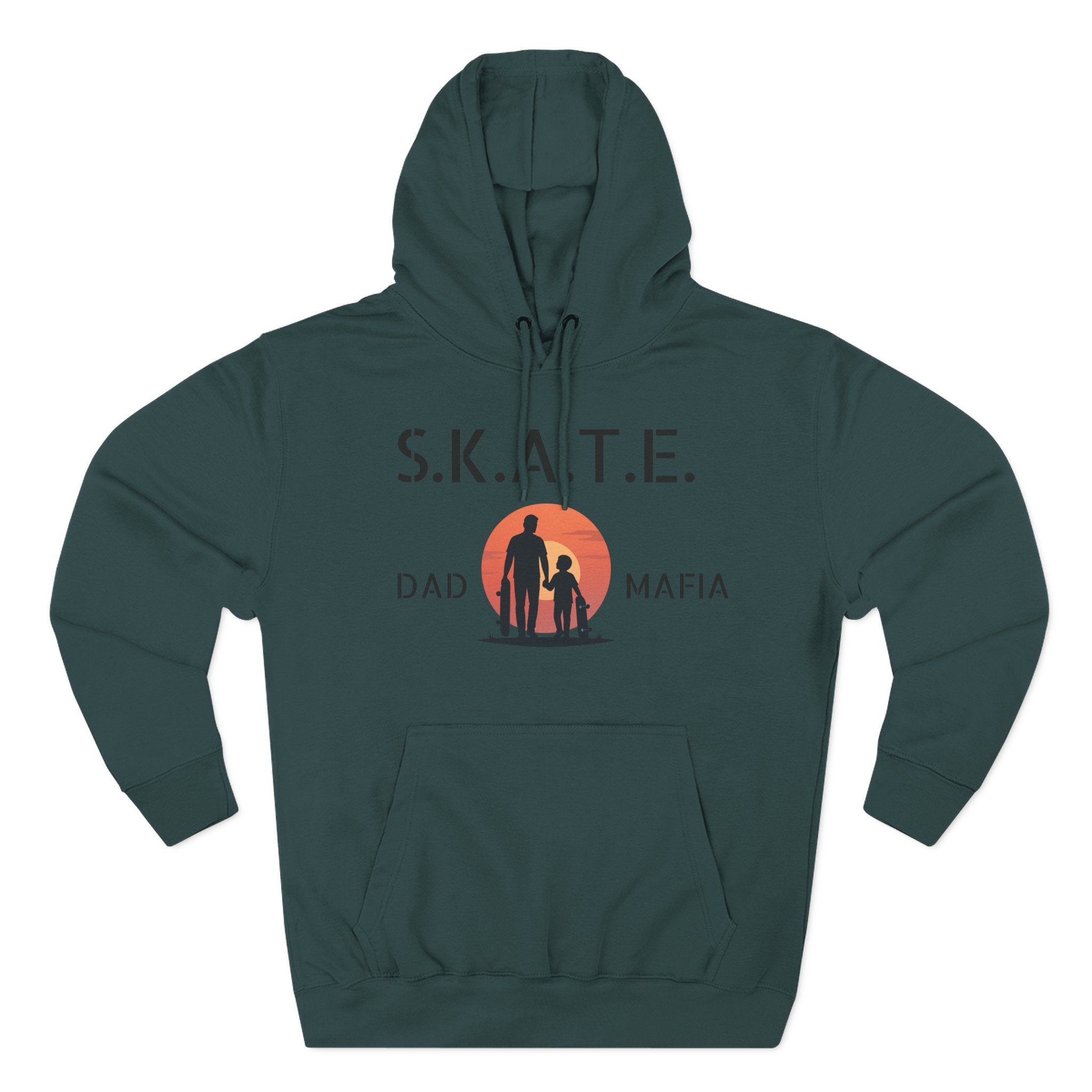 Skate Dad Hoodie – Supportive, Funny Gift for Skateboarding Parents, Perfect for Father's Day, Birthday, Casual Wear