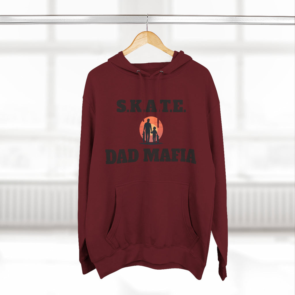Hoodie — S.K.A.T.E. Dad Mafia Skateboarding Hoodie (Supporter, Knowledgeable, Adaptable)
