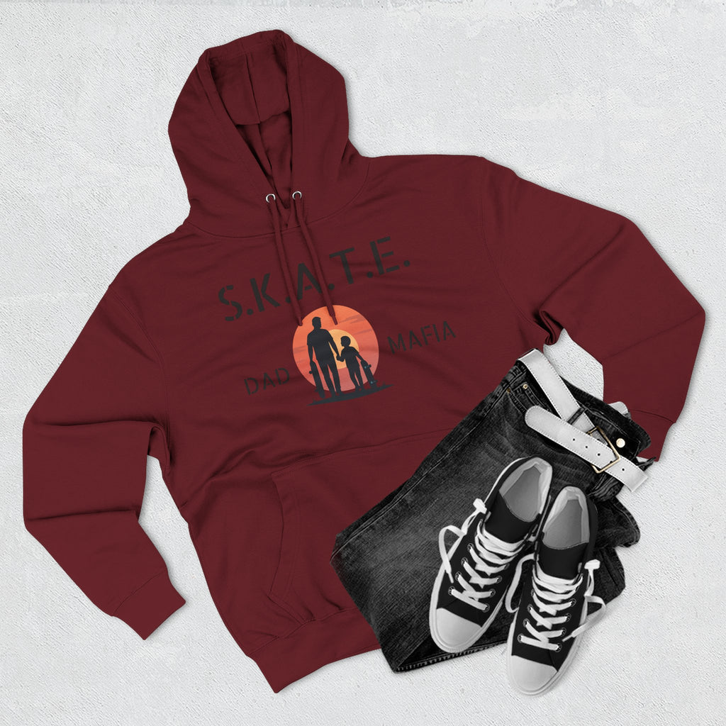 Skate Dad Hoodie – Supportive, Funny Gift for Skateboarding Parents, Perfect for Father's Day, Birthday, Casual Wear