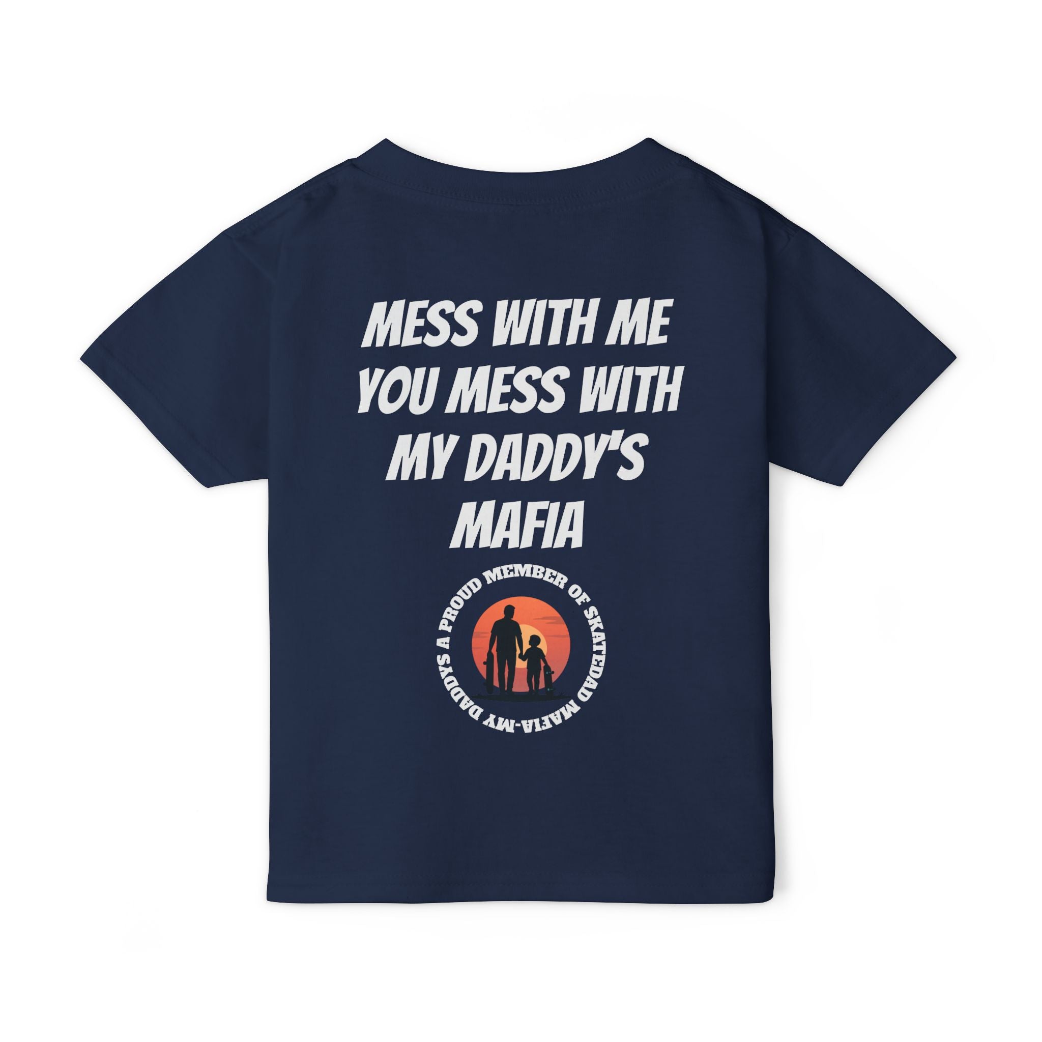 Toddler T‑Shirt — “Skate Kid Mafia” Cute Skate Dad Protection Tee