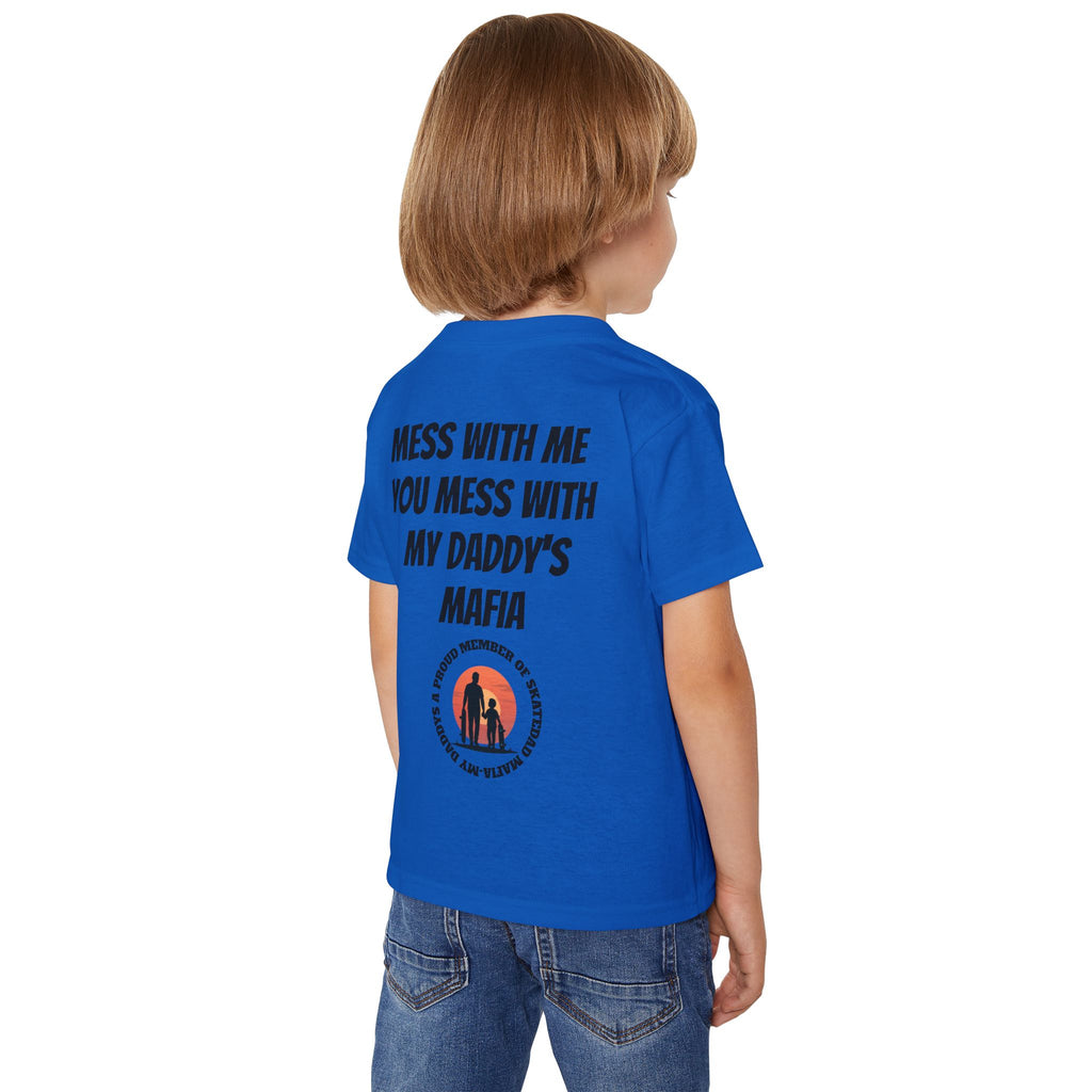 Toddler T‑Shirt — “Skate Kid Mafia” Cute Skate Dad Protection Tee
