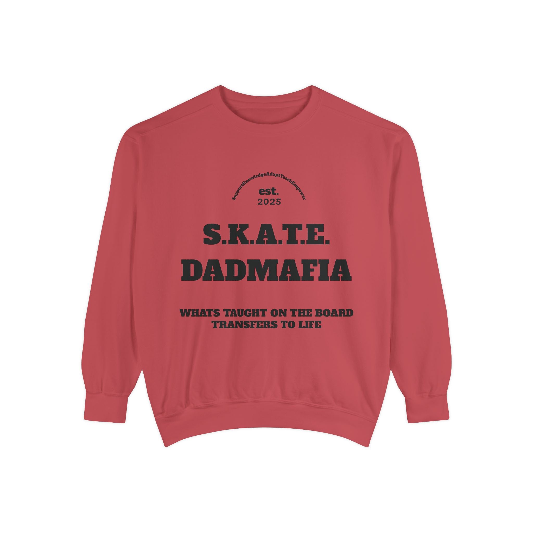 S.K.A.T.E. Dad Unisex Skateboard Sweatshirt - Dad Mafia, Streetwear Clothing, Gift for Skateboarders, Casual Fall Outfit, Unique Hoodie Alternative