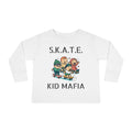 Skate Kid Mafia Toddler Long Sleeve Tee, Cozy Toddler Top, Kids Skate Shirt, Baby Shower Gift, Fun Playwear