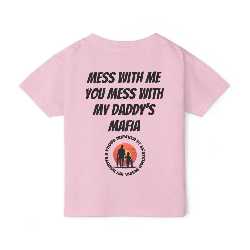 Toddler T‑Shirt — “Skate Kid Mafia” Cute Skate Dad Protection Tee