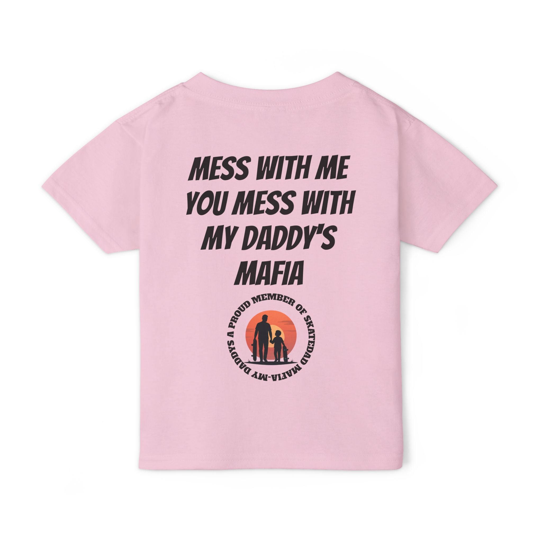 Toddler T‑Shirt — “Skate Kid Mafia” Cute Skate Dad Protection Tee