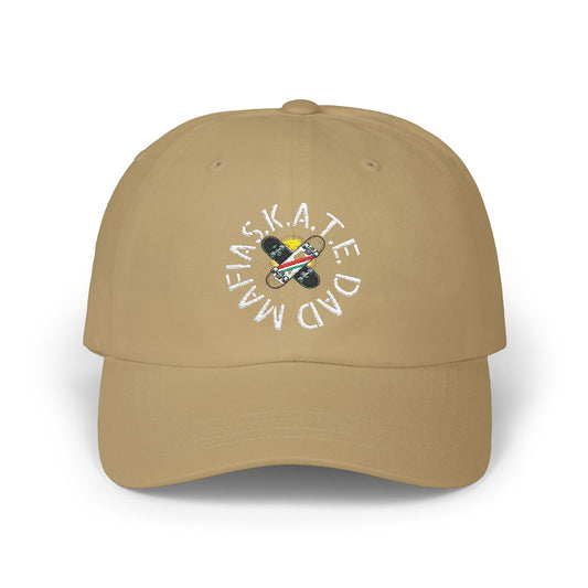 Skate Dad Mafia Cap with Fun Design, Casual Baseball Hat, Gift for Dads, Trendy Men's Cap, Outdoor Accessory