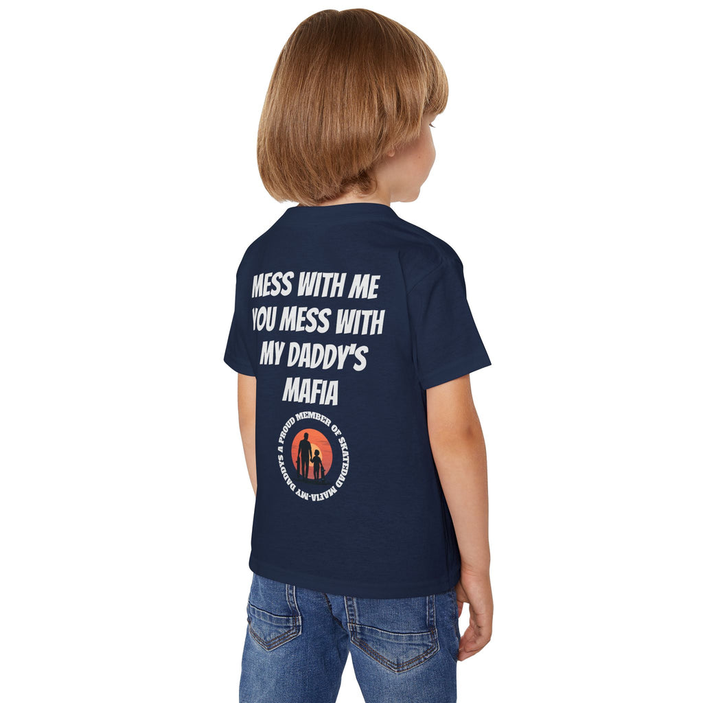 Toddler T‑Shirt — “Skate Kid Mafia” Cute Skate Dad Protection Tee