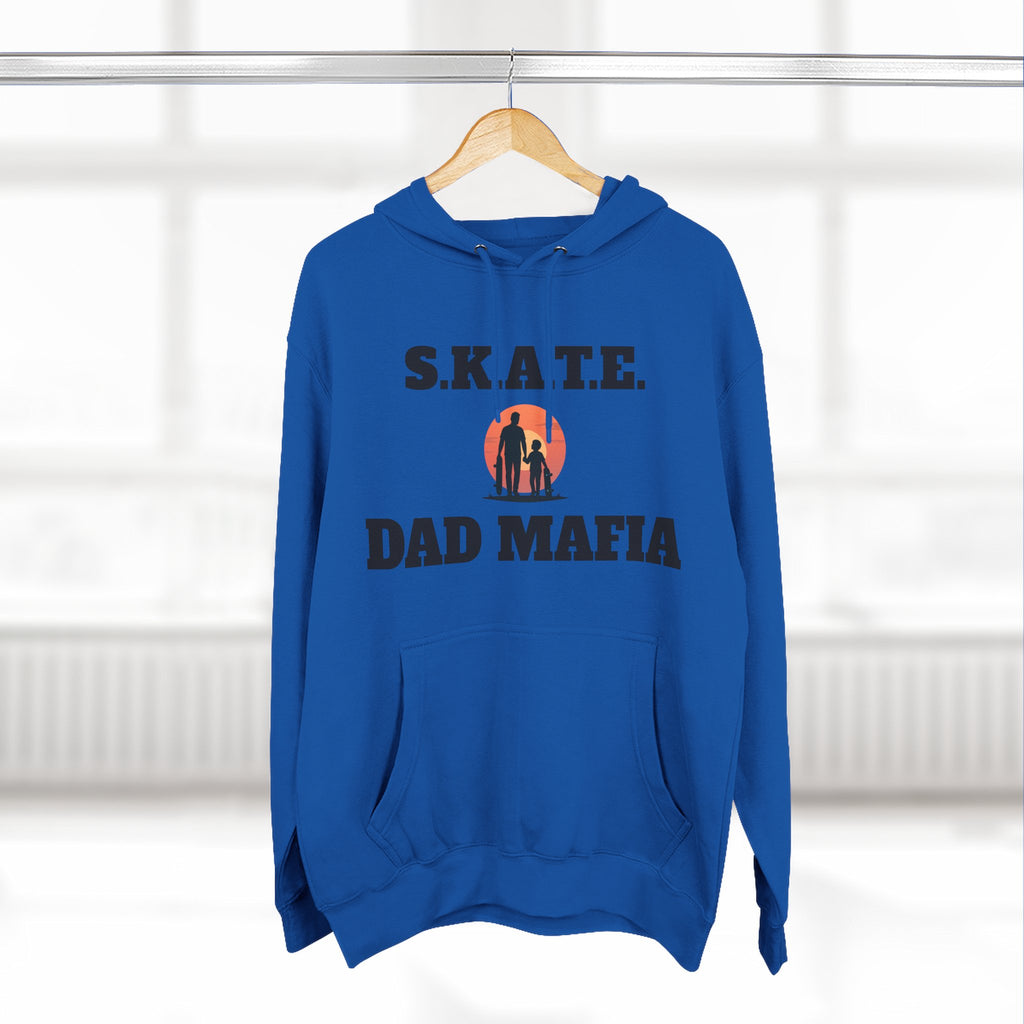 Hoodie — S.K.A.T.E. Dad Mafia Skateboarding Hoodie (Supporter, Knowledgeable, Adaptable)