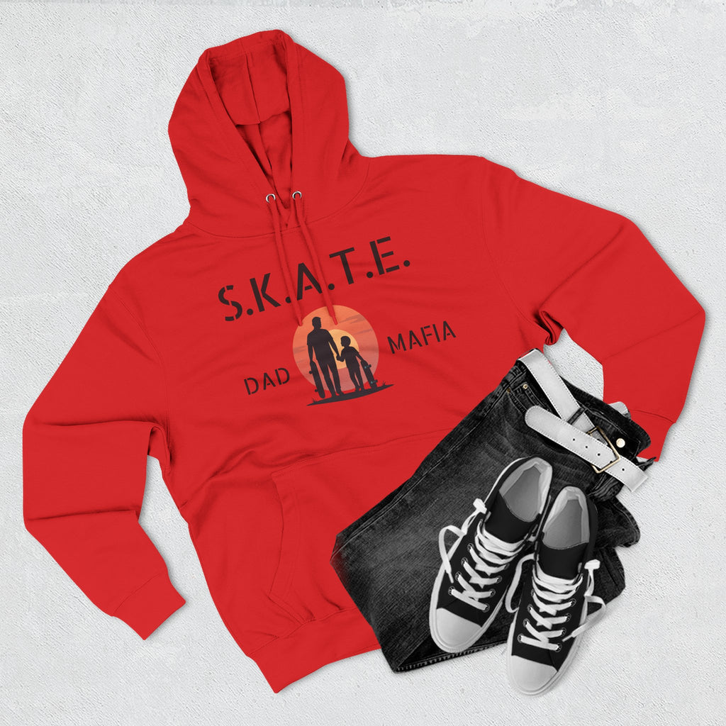 Skate Dad Hoodie – Supportive, Funny Gift for Skateboarding Parents, Perfect for Father's Day, Birthday, Casual Wear