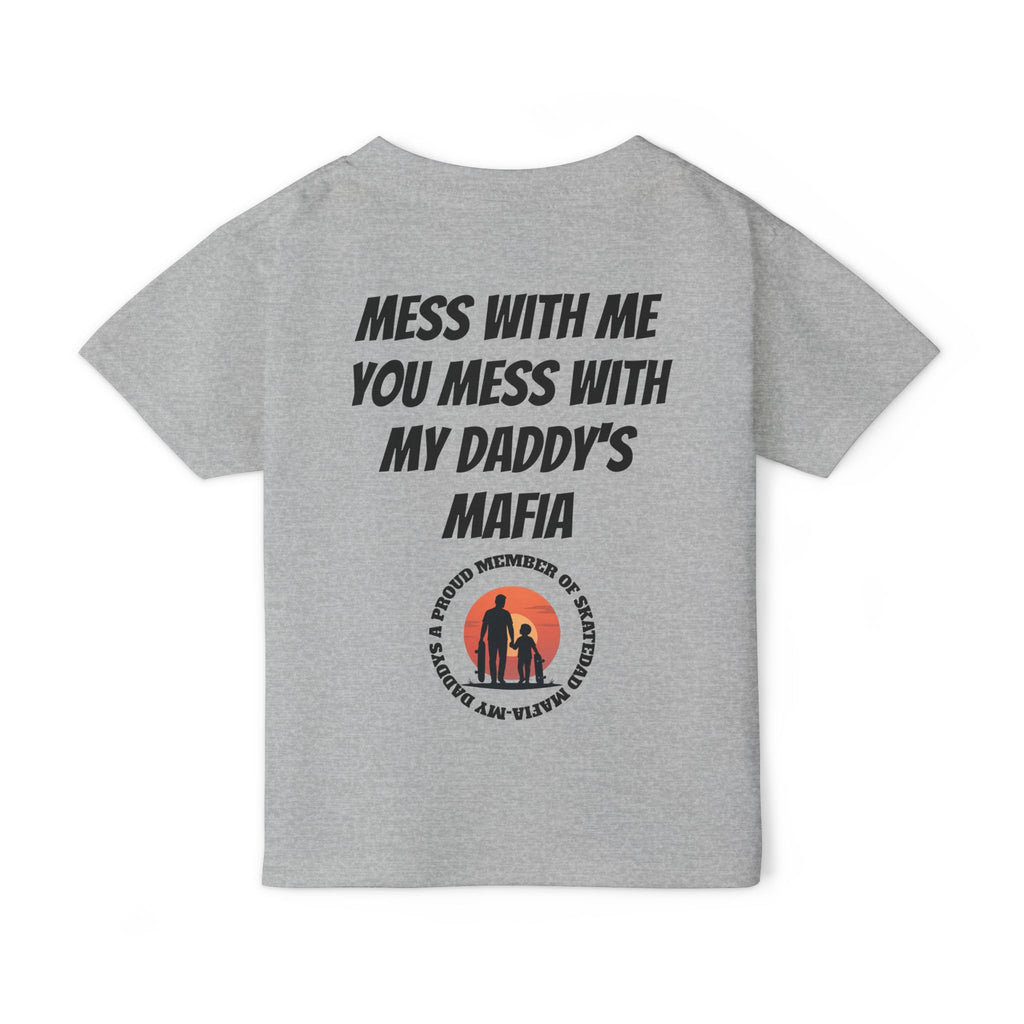 Toddler T‑Shirt — “Skate Kid Mafia” Cute Skate Dad Protection Tee