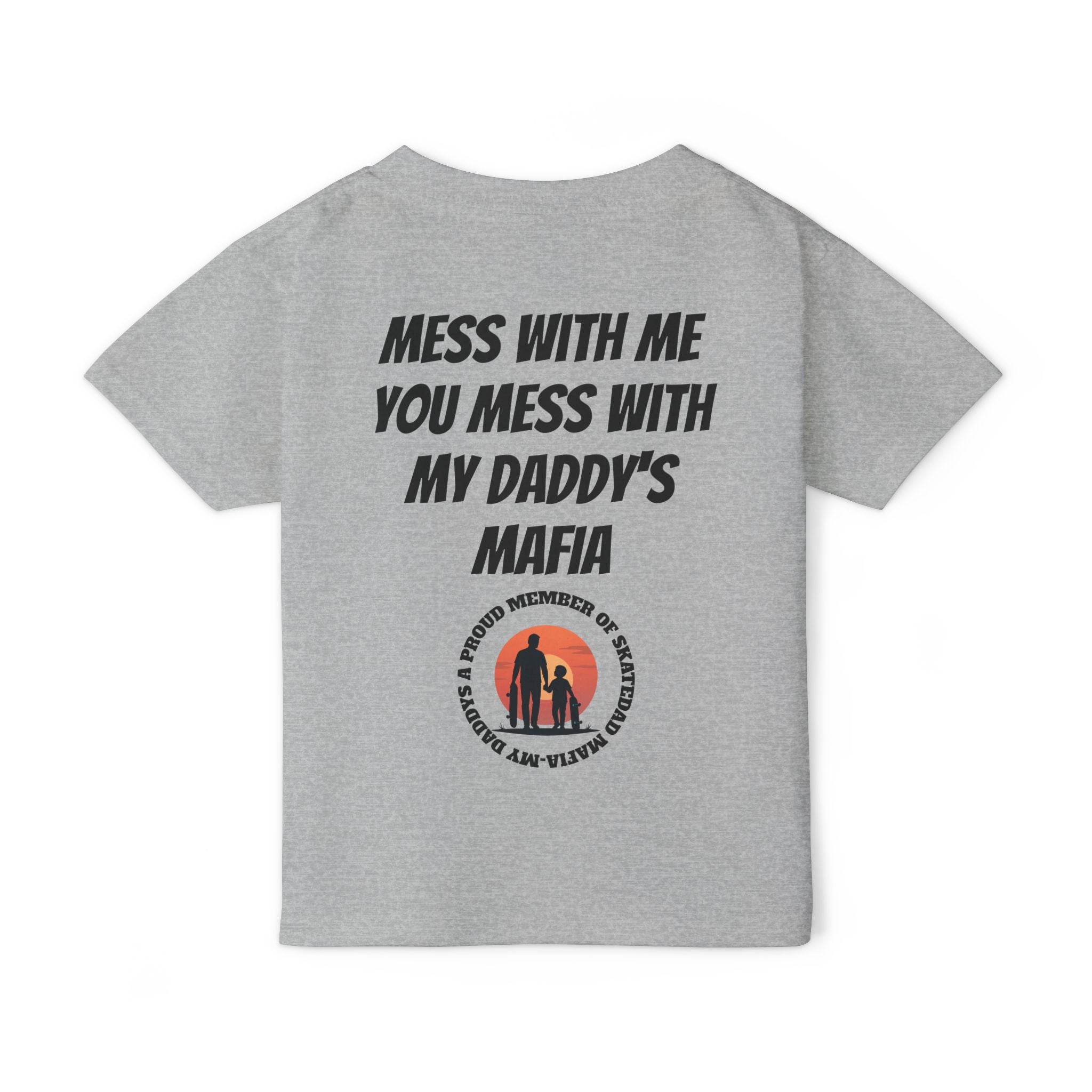 Toddler T‑Shirt — “Skate Kid Mafia” Cute Skate Dad Protection Tee