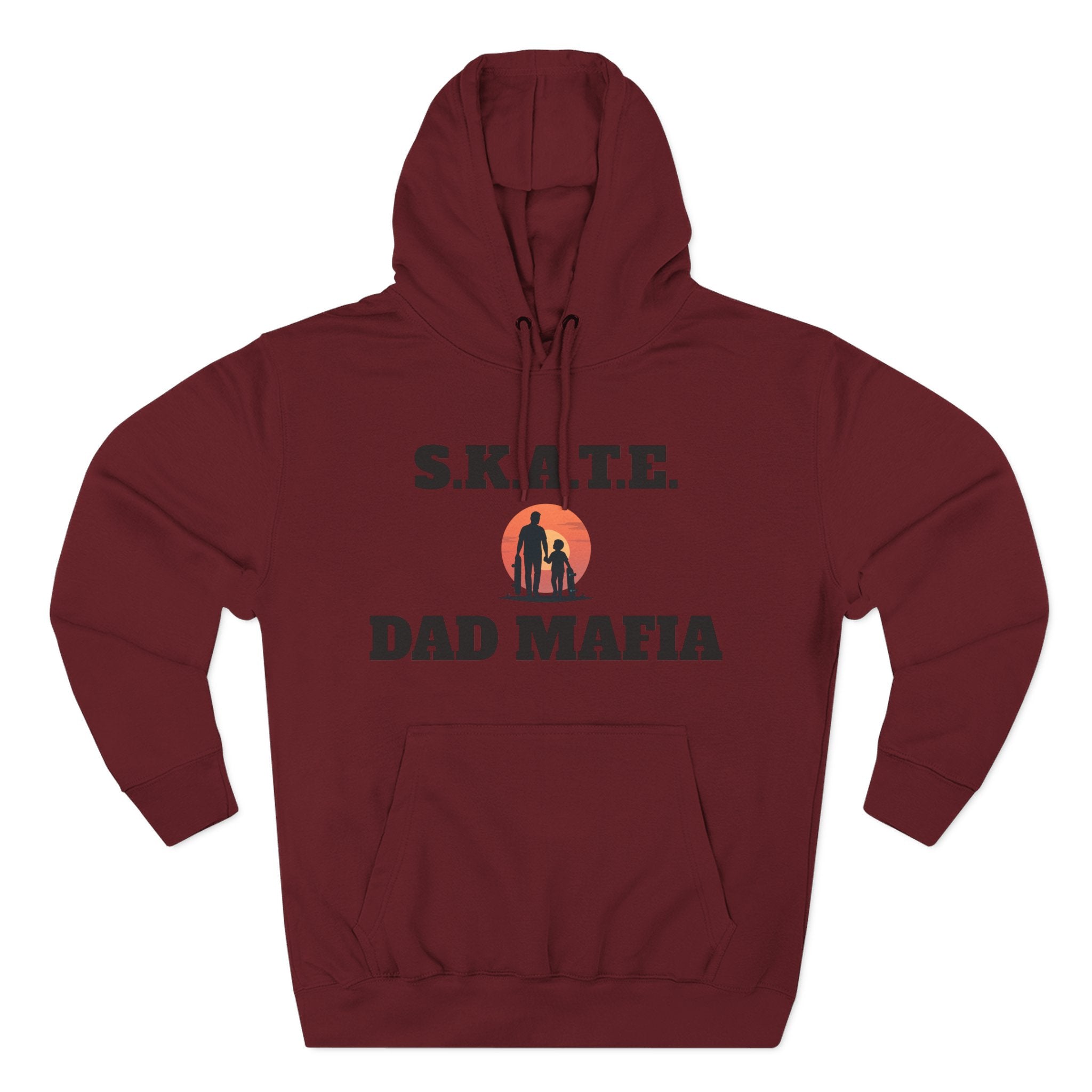 Hoodie — S.K.A.T.E. Dad Mafia Skateboarding Hoodie (Supporter, Knowledgeable, Adaptable)