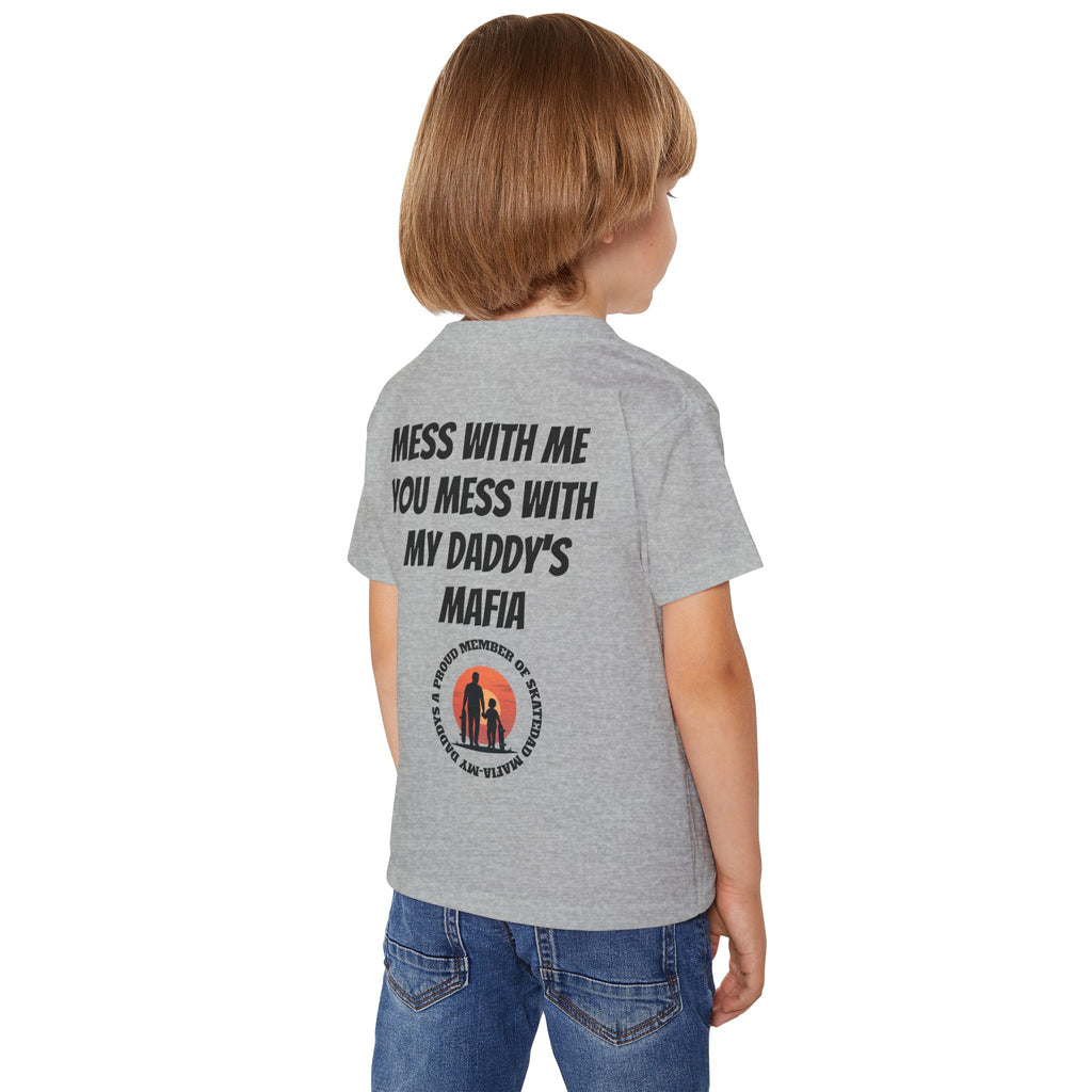 Toddler T‑Shirt — “Skate Kid Mafia” Cute Skate Dad Protection Tee