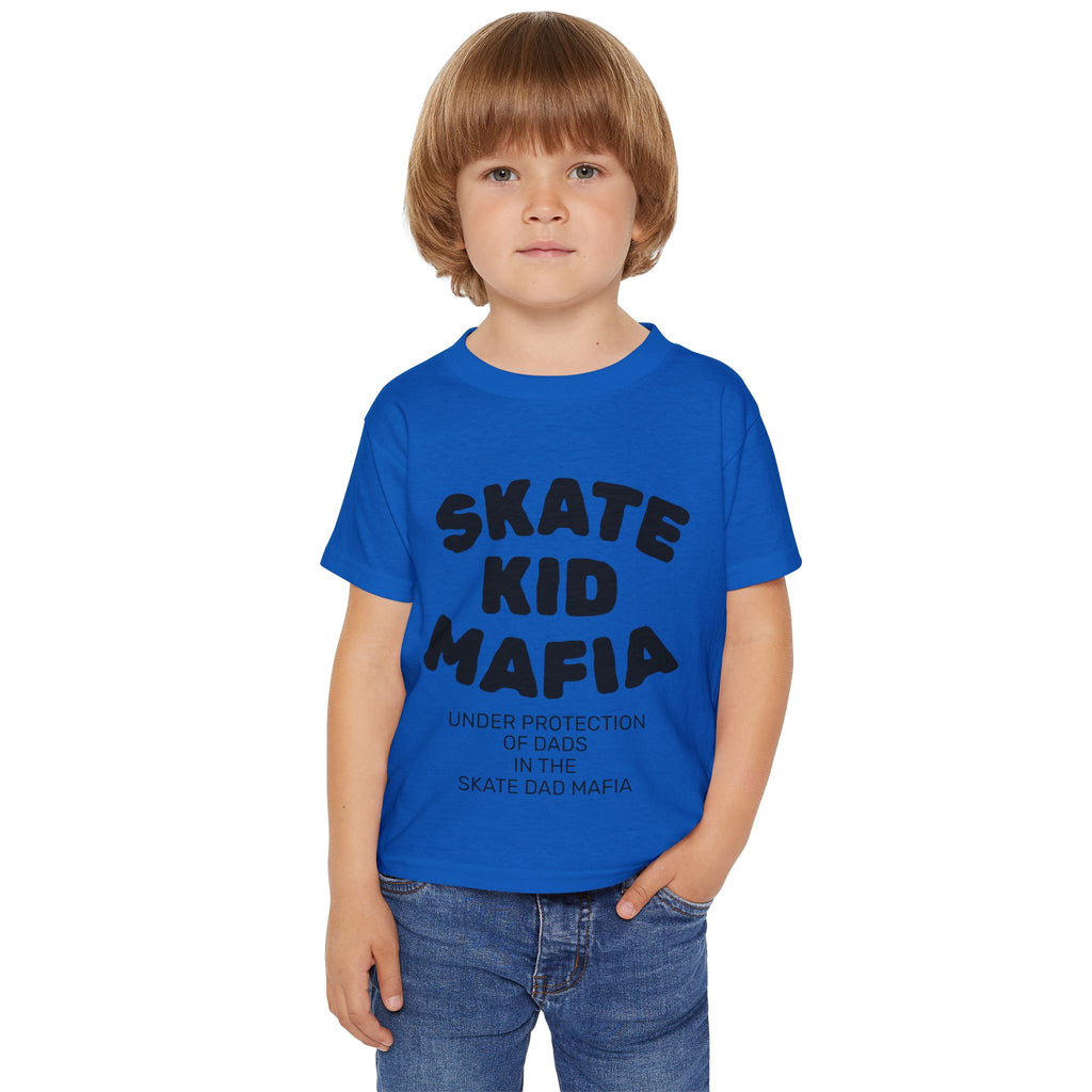 Toddler T‑Shirt — “Skate Kid Mafia” Cute Skate Dad Protection Tee