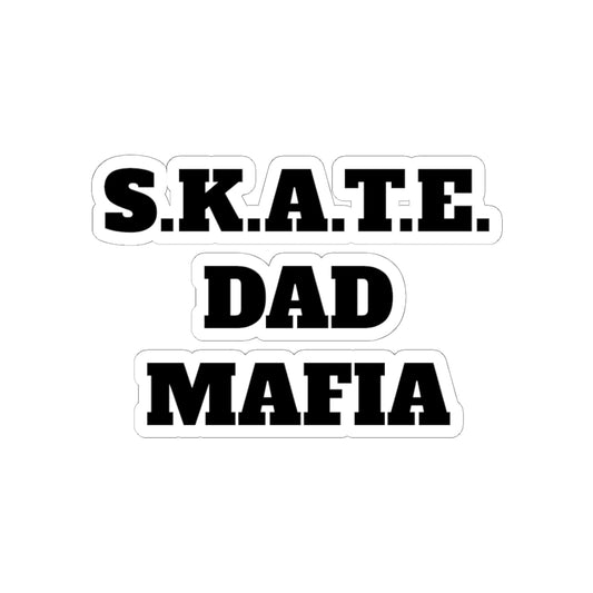 Skate Dad Mafia Stickers | Cool Skateboard Stickers for Dads, Vinyl Decals, Funny Gift, Skate Culture Decor, Sports Enthusiasts