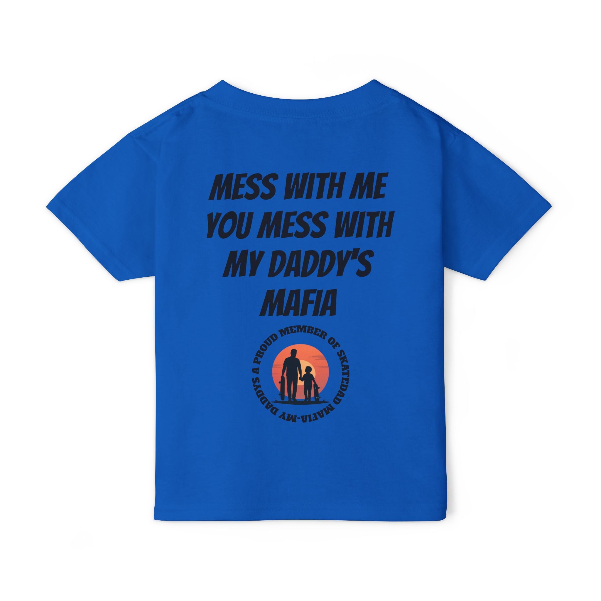 Toddler T‑Shirt — “Skate Kid Mafia” Cute Skate Dad Protection Tee