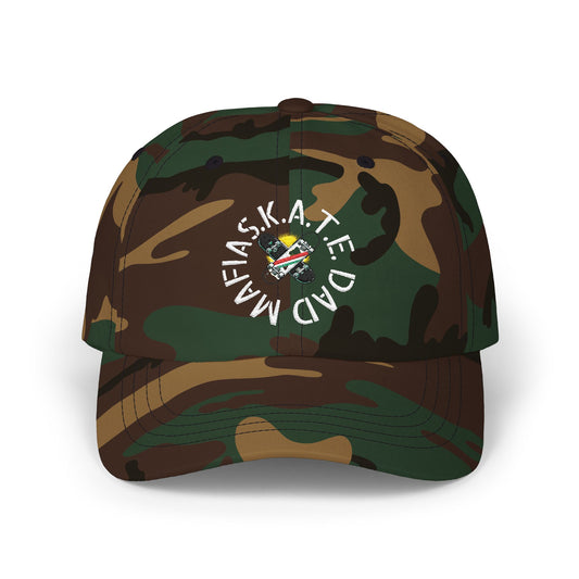 Skate Dad Mafia Cap with Fun Design, Casual Baseball Hat, Gift for Dads, Trendy Men's Cap, Outdoor Accessory