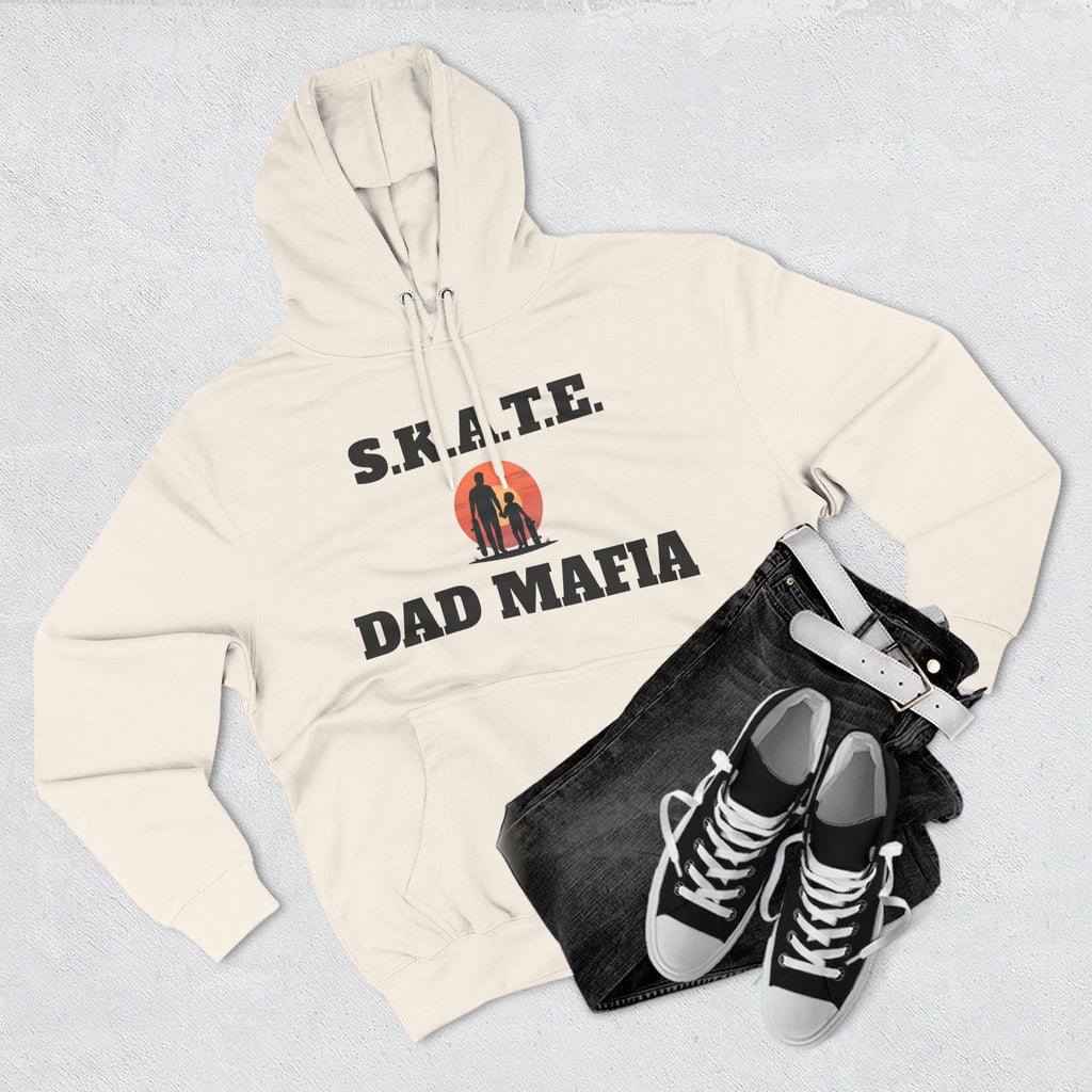 Hoodie — S.K.A.T.E. Dad Mafia Skateboarding Hoodie (Supporter, Knowledgeable, Adaptable)