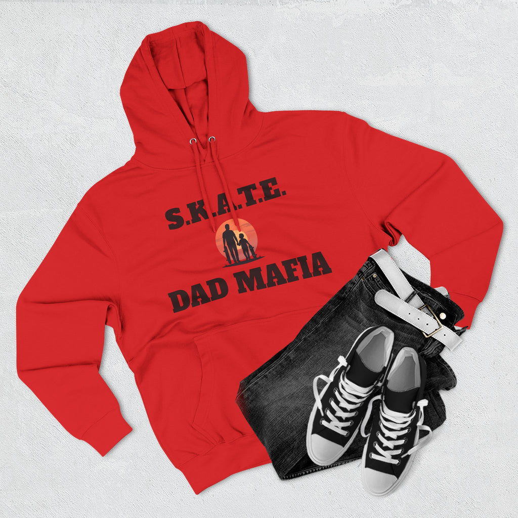 Hoodie — S.K.A.T.E. Dad Mafia Skateboarding Hoodie (Supporter, Knowledgeable, Adaptable)