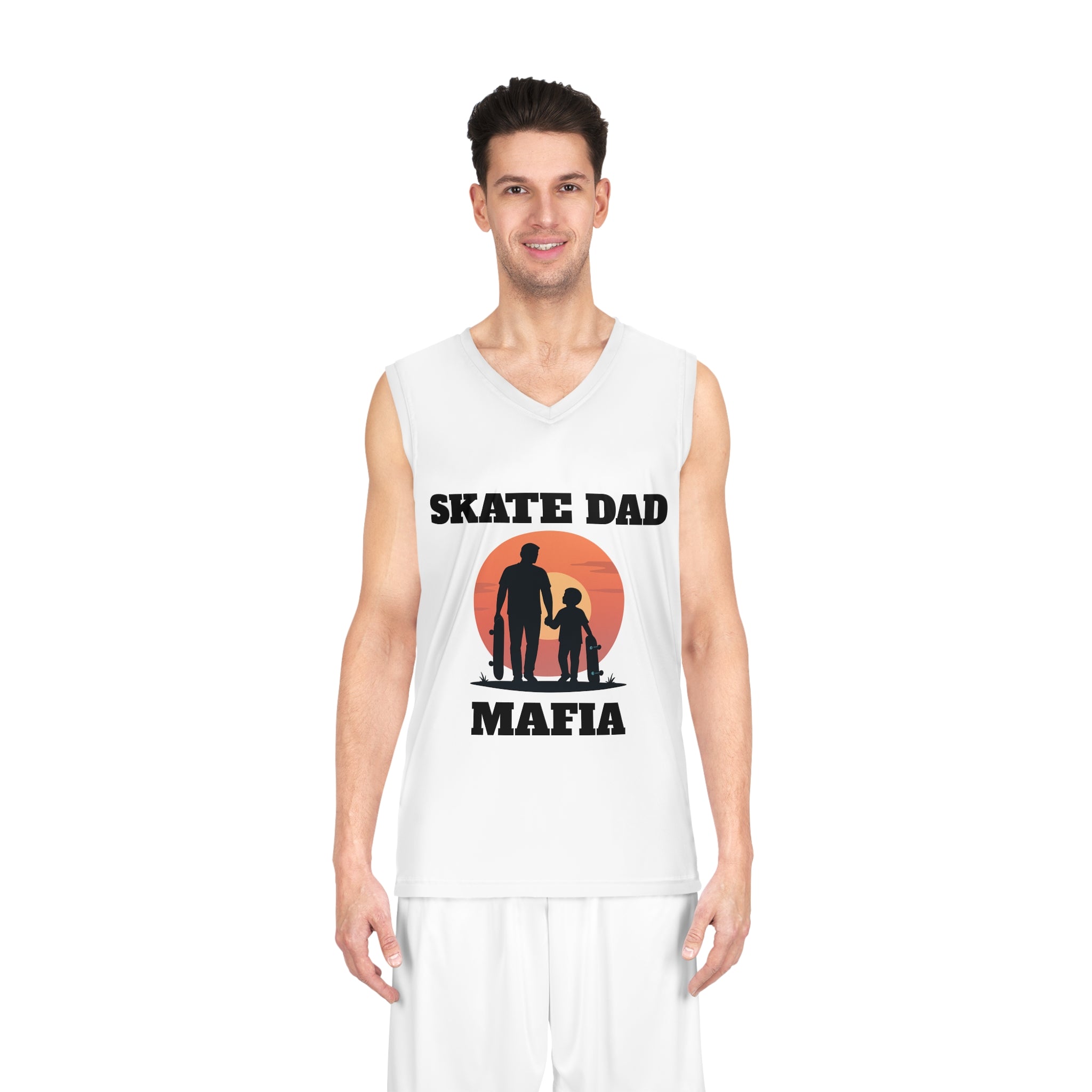 Skate Dad Jersey — "Skate Dad Mafia" Basketball Tank Top