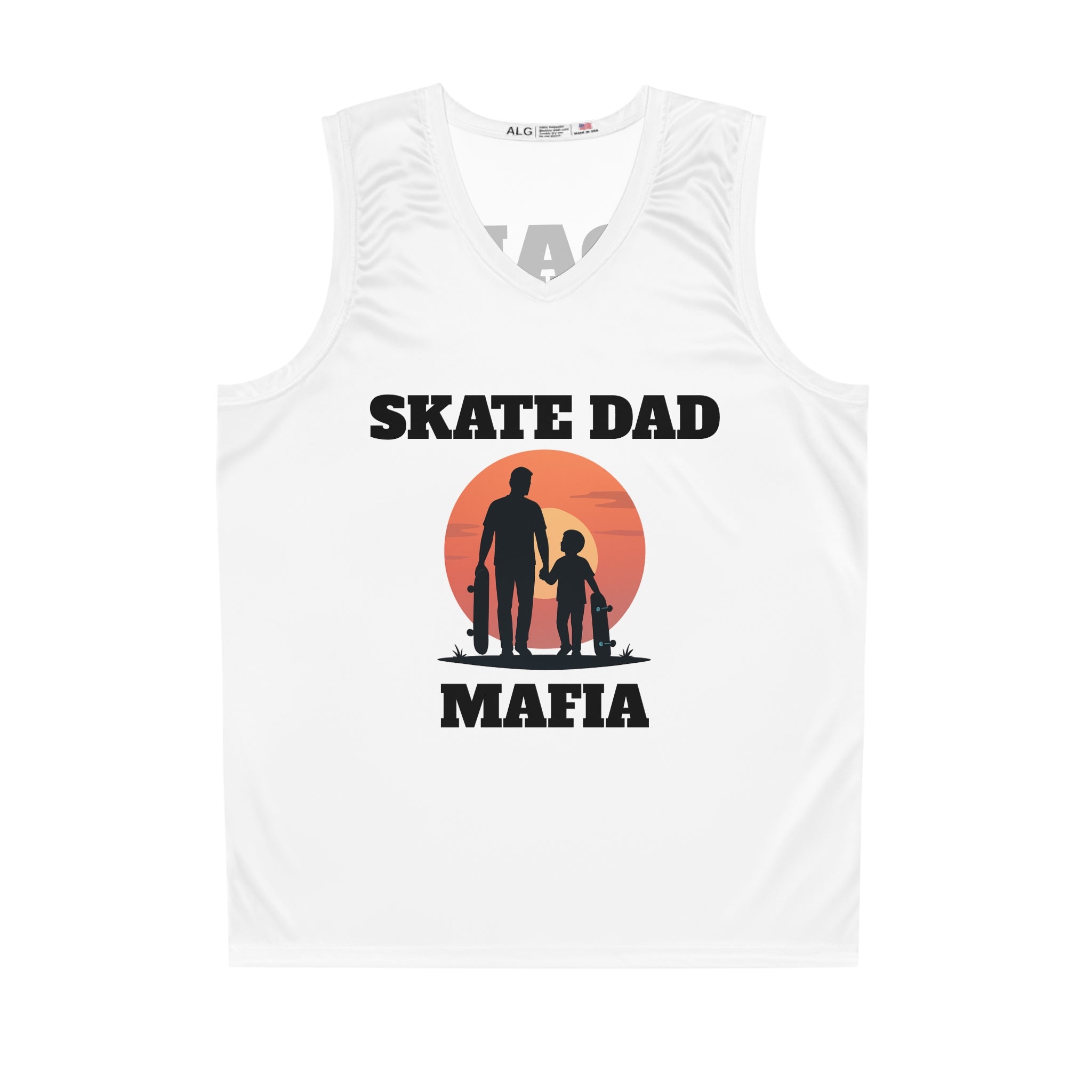 Skate Dad Jersey — "Skate Dad Mafia" Basketball Tank Top