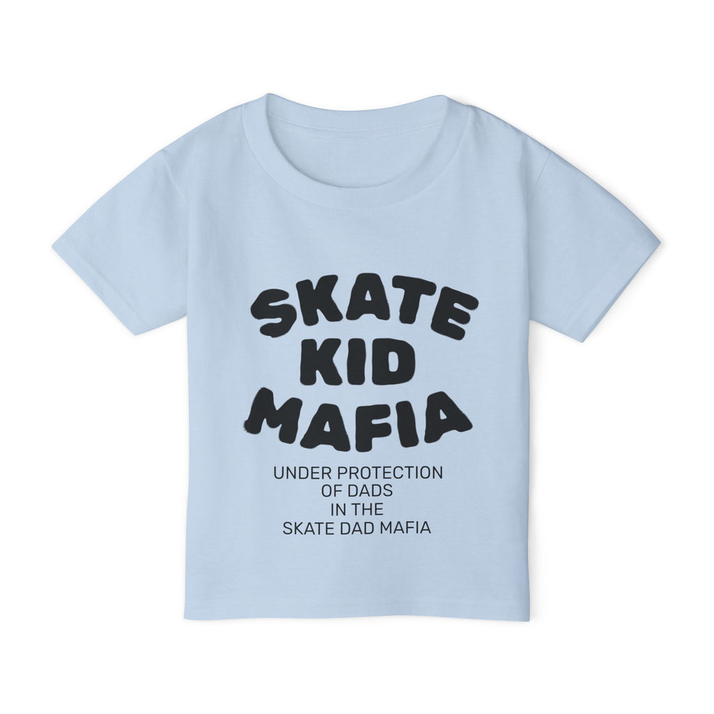 Toddler T‑Shirt — “Skate Kid Mafia” Cute Skate Dad Protection Tee