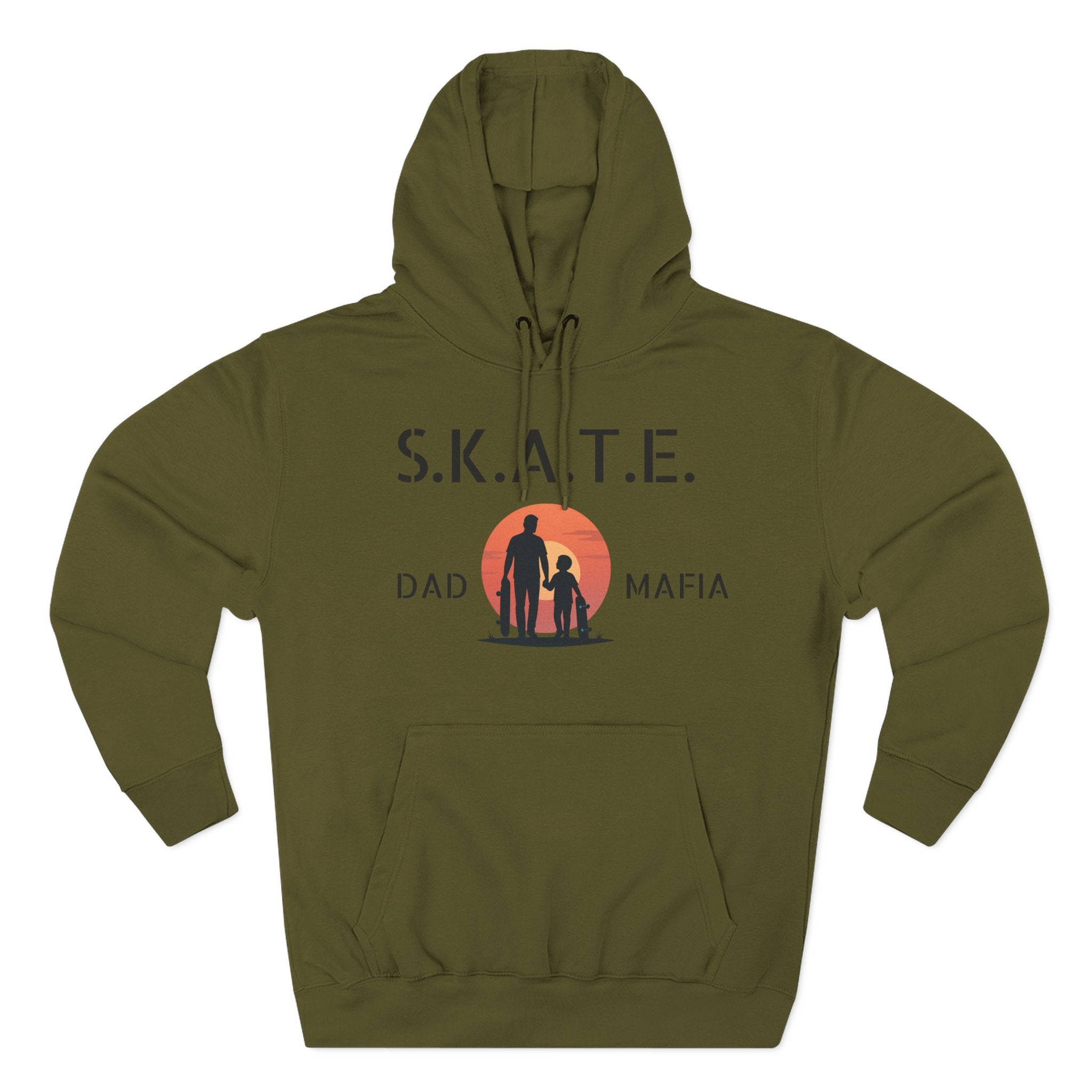 Skate Dad Hoodie – Supportive, Funny Gift for Skateboarding Parents, Perfect for Father's Day, Birthday, Casual Wear