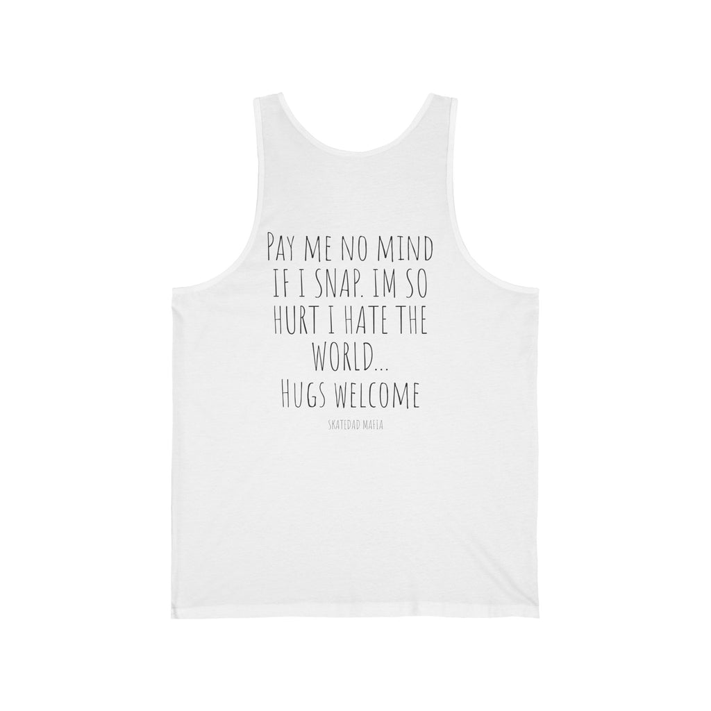 "Pay Me No Mind" skate dad mafia custom tank top