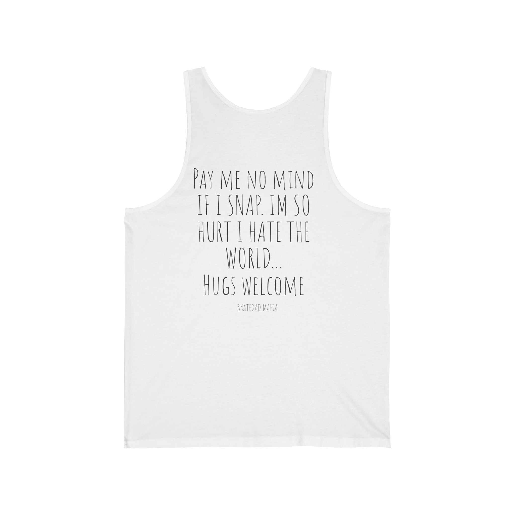 "Pay Me No Mind" skate dad mafia custom tank top