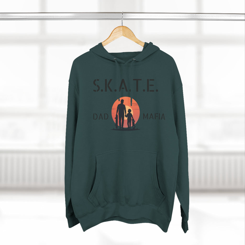Skate Dad Hoodie – Supportive, Funny Gift for Skateboarding Parents, Perfect for Father's Day, Birthday, Casual Wear