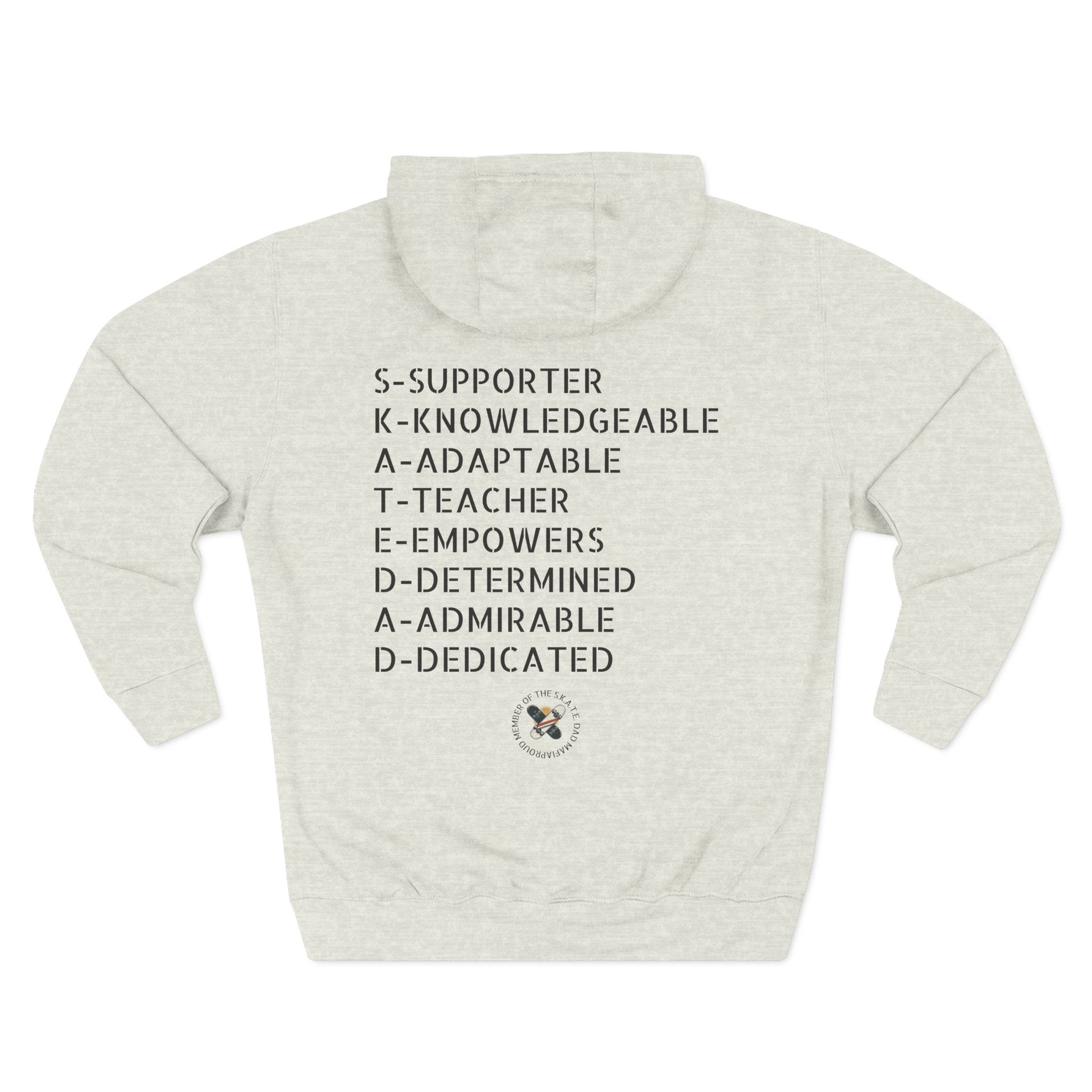 Skate Dad Hoodie – Supportive, Funny Gift for Skateboarding Parents, Perfect for Father's Day, Birthday, Casual Wear