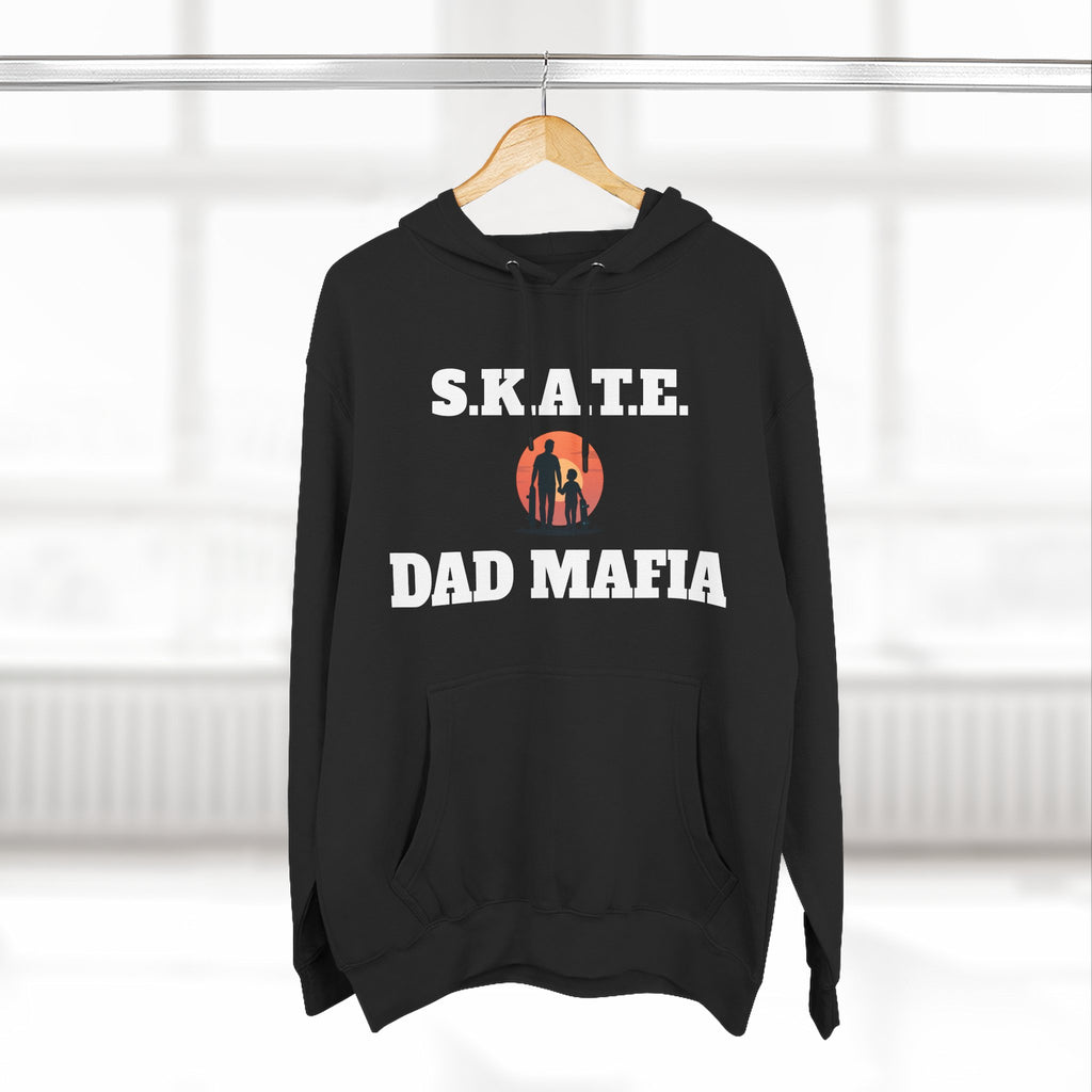Hoodie — S.K.A.T.E. Dad Mafia Skateboarding Hoodie (Supporter, Knowledgeable, Adaptable)