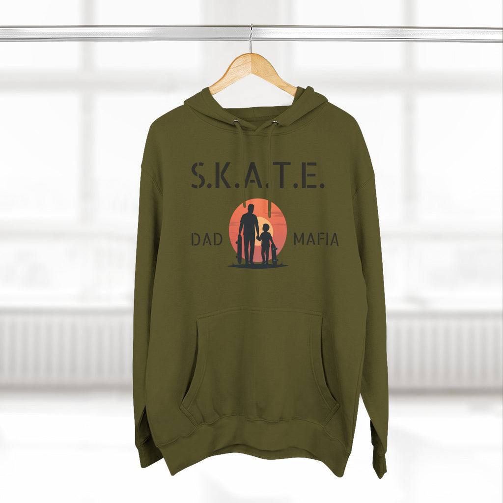 Skate Dad Hoodie – Supportive, Funny Gift for Skateboarding Parents, Perfect for Father's Day, Birthday, Casual Wear