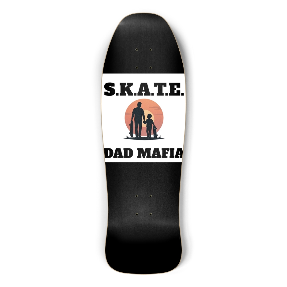 10 inch 80s style SKATE DAD Mafia Deck