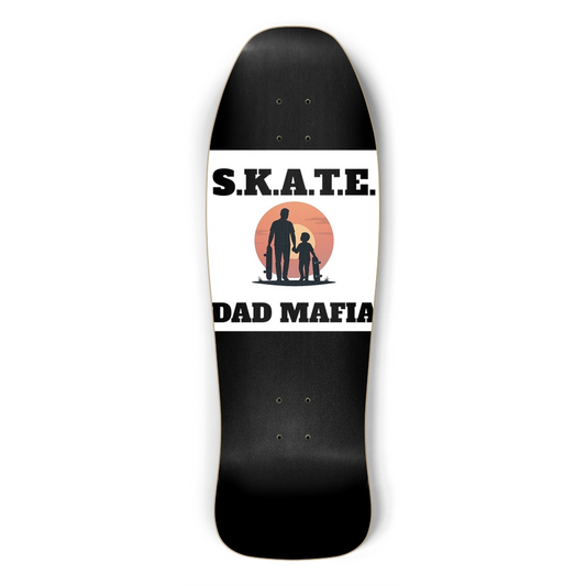10 inch 80s style SKATE DAD Mafia Deck