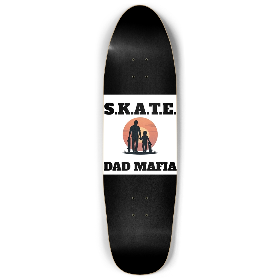 9inch Pool shape SKATE DAD MAFIA DECK